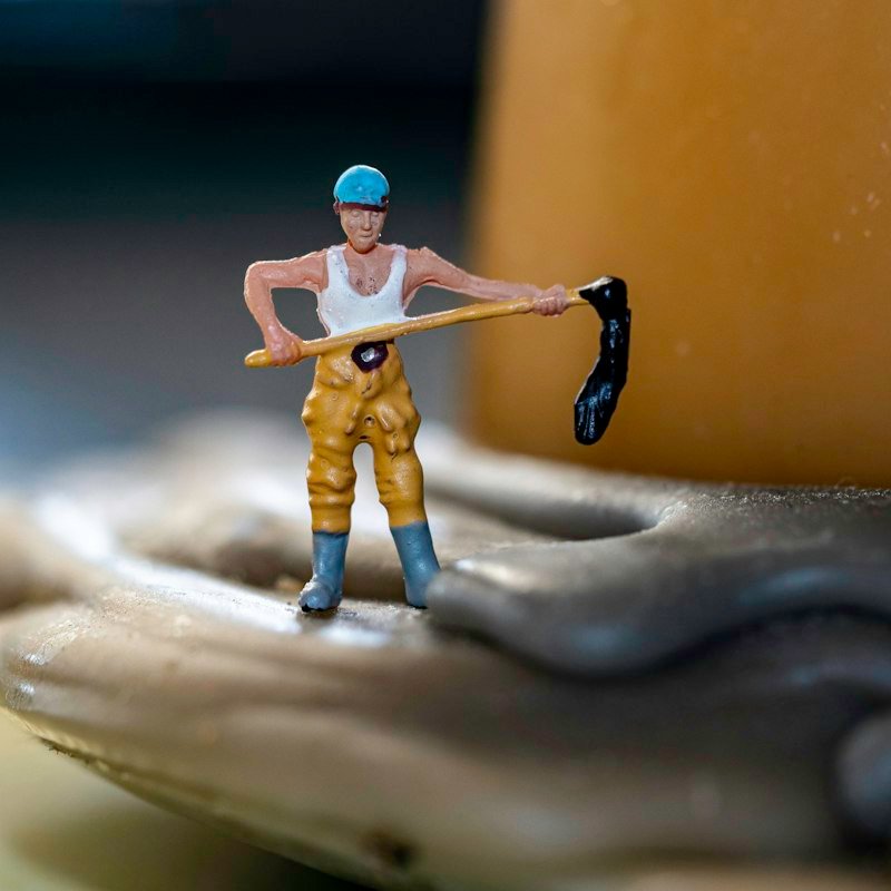 Illustrative stock photo: Toy excavator sample; not an actual product photo
